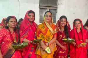 नेपाली समाज की बहनों के साथ ऋषि पंचमी की पूजा संपन्न
