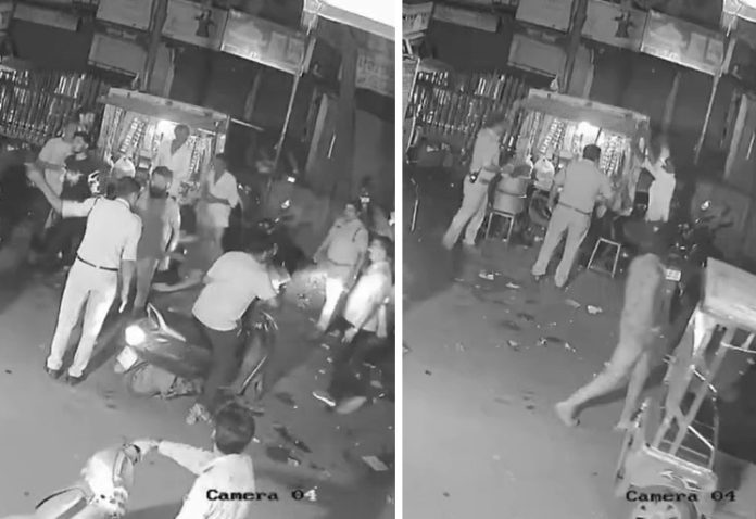 Bhopal TI Ajay Soni CCTV footage