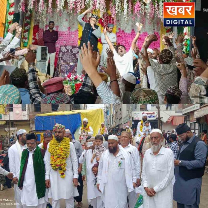 The Procession Of Prophet Muhammad %EF%B7%BA Taken Out With Great Enthusiasm 696x696