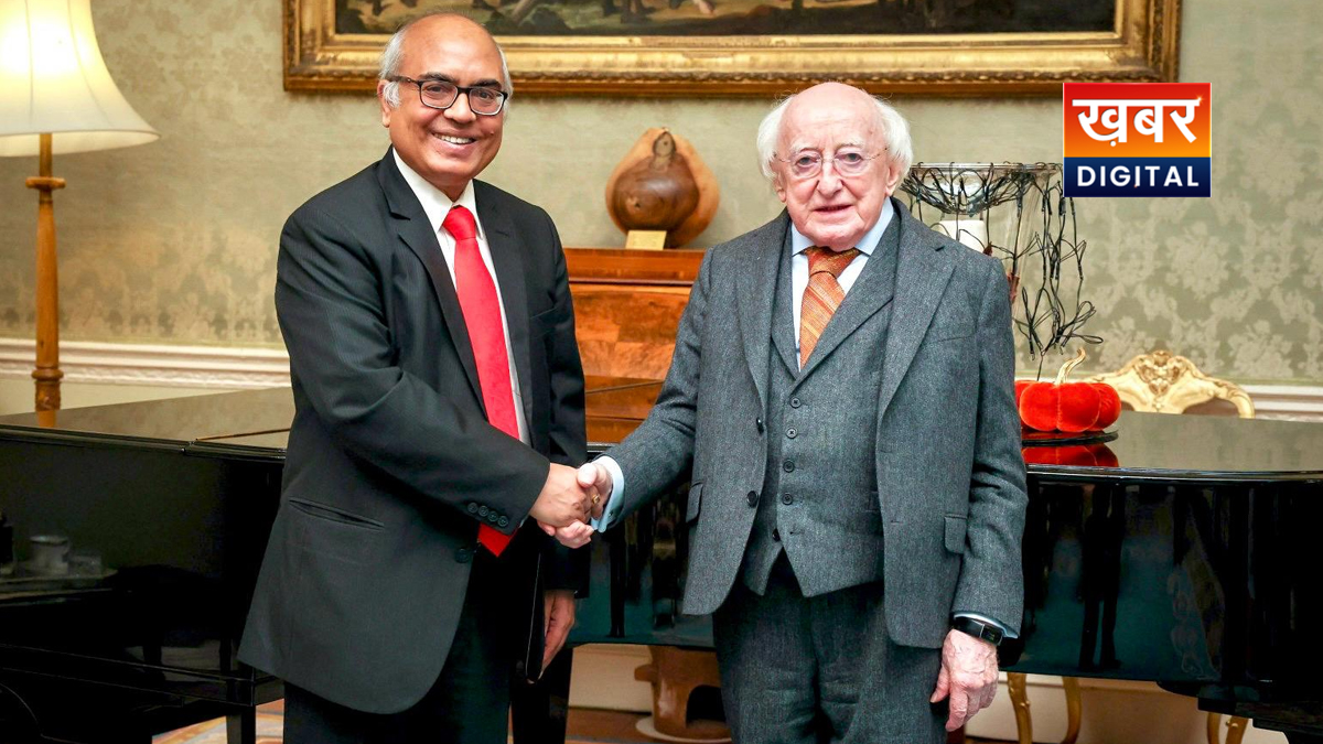 Ambassador Akhilesh Mishra calls on Irish President Higgins