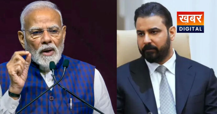 pm modi with Ali Falih Kadim Al-Zaidi