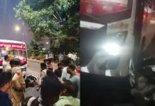 BJP विधायक गोलू शुक्ला की बस का फिर दिखा कहर, स्कूटी सवार मां-बेटी घायल