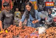 Collector Neetu Mathur inspected the firecracker market