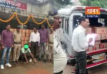 अवैध शराब परिवहन पर पुलिस को बड़ी सफलता.. लाखों की शराब बरामद आज़ाद नगर पुलिस की कार्रवाई