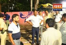 मोती नगर चौराहे पर अतिक्रमण कार्रवाई जारी, हटाए अवैध होर्डिंग निगमायुक्त राजकुमार खत्री रहे मौजूद