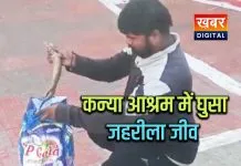 मासूम छात्राओं के कन्या आश्रम में घुसा जीव 'गोह'... सर्पमित्र ने किया रेस्क्यू 'गोह' को जंगल में छोड़ा