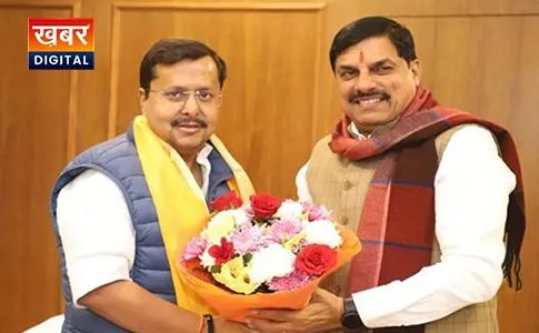 CM Mohan Yadav Meets BJP Working President Nitin Nabin