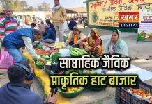 साप्ताहिक जैविक एवं प्राकृतिक हाट बाजार... लोगों ने खरीदे जैविक सब्जी-फल स्वास्थ्य को ध्यान रखकर कदम