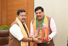 Chief Minister Mohan Yadav congratulation BJP New National President Nitin Naveen